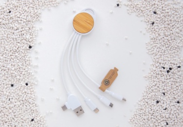 Logotrade advertising product image of: RCS recycled plastic Ontario 6-in-1 round cable