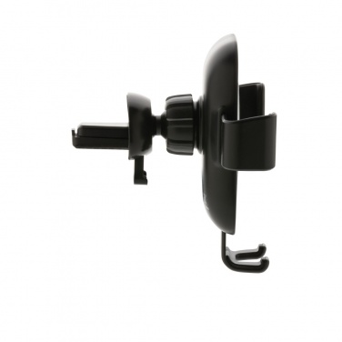 Logo trade promotional items picture of: RCS recycled plastic 10W wireless charging car holder