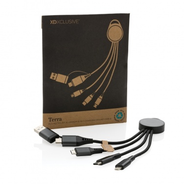 Logotrade promotional giveaway image of: Terra RCS recycled aluminium 6-in-1 charging cable