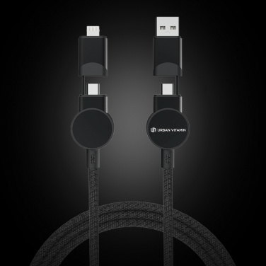 Logo trade promotional products picture of: Oakland RCS recycled plastic 6-in-1 fast charging 45W cable