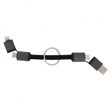 Logotrade promotional merchandise image of: Terra recycled aluminum 4 in 1 60W fast charging cable