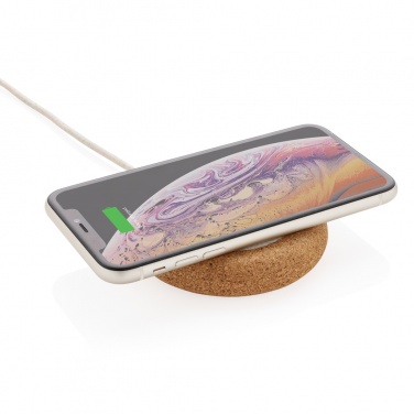 Logotrade promotional giveaway image of: Cork and Wheat 5W wireless charger
