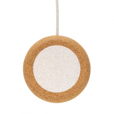 Logotrade business gift image of: Cork and Wheat 5W wireless charger