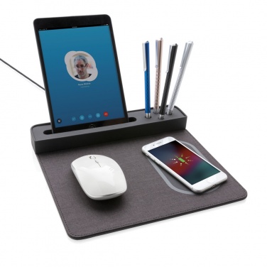 Logotrade promotional gift image of: Air mousepad with 5W wireless charging and USB