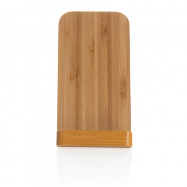 Logo trade promotional products picture of: Bamboo 5W wireless charging stand