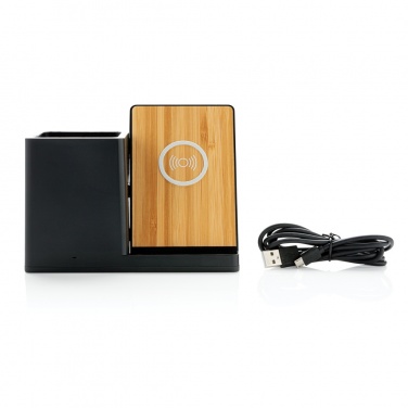 Logo trade promotional products image of: Ontario RCS recycled plastic 10W wireless charger