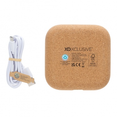 Logo trade promotional products picture of: Oregon RCS recycled plastic and cork 10W wireless