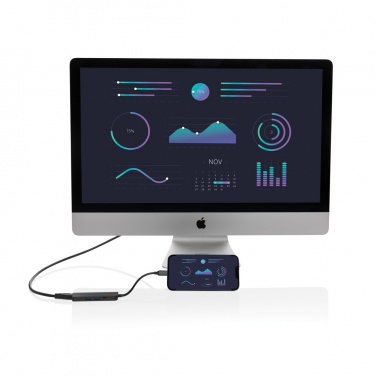 Logotrade advertising product picture of: Terra RCS recycled aluminum hub with HDMI input