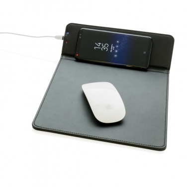 Logo trade promotional item photo of: Mousepad with 5W wireless charging