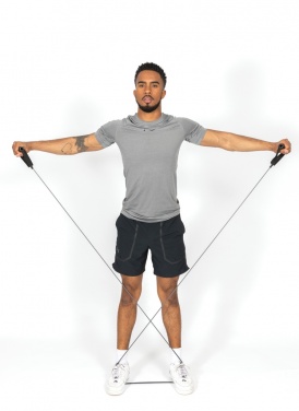 Logo trade corporate gifts image of: Fitness heavy resistance tube in pouch