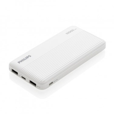 Logotrade promotional merchandise picture of: Philips 10.000 mAh slim powerbank
