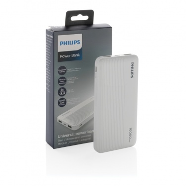 Logo trade promotional merchandise photo of: Philips 10.000 mAh slim powerbank