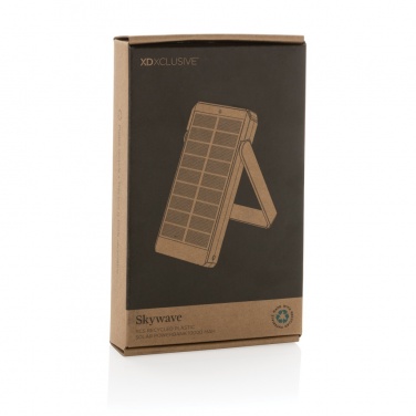 Logotrade corporate gift picture of: Skywave RCS recycled plastic solar powerbank 10000 mAh