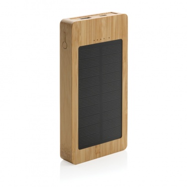 Logotrade promotional product picture of: Sunwick 10.000 mAh Bamboo solar powerbank