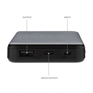 Logotrade corporate gifts photo of: RCS recycled plastic 5.000 mAh 5W wireless powerbank