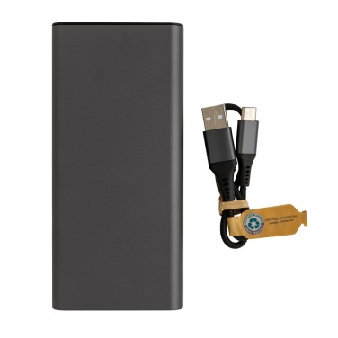 Logotrade promotional items photo of: Terra RCS recycled 20W aluminium powerbank 20.000 mAh