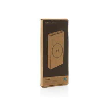 Logotrade corporate gift picture of: Terra RCS recycled 18W aluminium 10000 powerbank 10W