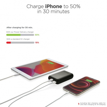 Logo trade promotional items picture of: Urban Vitamin Alameda 10.000 mAh 18W PD powerbank