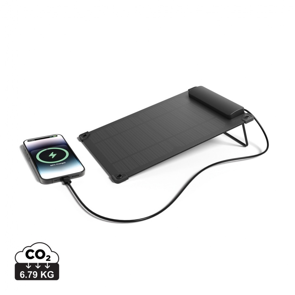 Logo trade promotional merchandise photo of: Solarpulse rplastic portable solar panel 5W