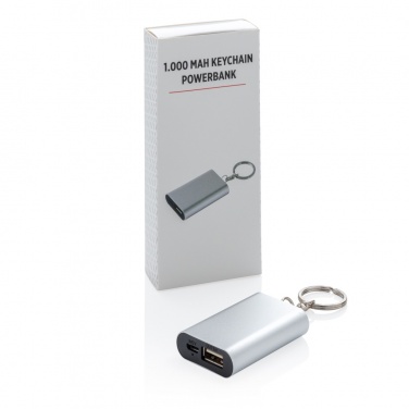 Logo trade promotional gifts picture of: 1.000 mAh keychain powerbank