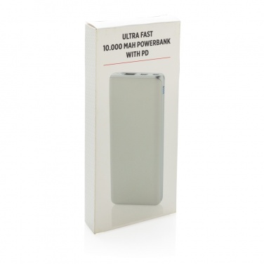 Logotrade business gifts photo of: Ultra fast 10.000 mAh powerbank with PD
