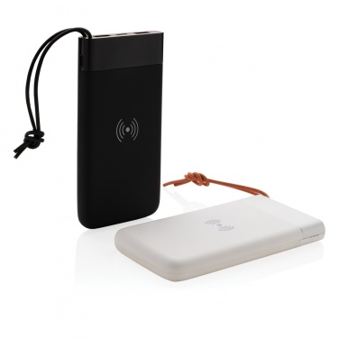 Logo trade advertising product photo of: Aria 8.000 mAh 5W wireless charging powerbank