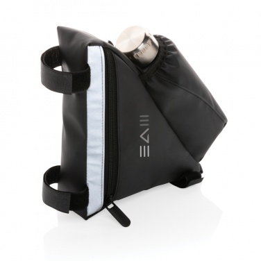 Logotrade promotional item image of: PU high visibility bike frame bag with bottle holder