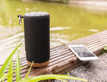 Logo trade promotional items image of: Baia 10W wireless speaker, cork