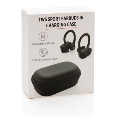 Logotrade promotional giveaways photo of: TWS sport earbuds in charging case