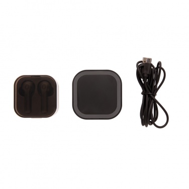 Logotrade promotional items photo of: TWS earbuds in wireless charging case