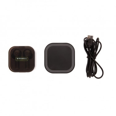 Logo trade promotional product photo of: TWS earbuds in wireless charging case