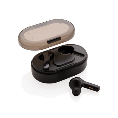 Logo trade promotional products picture of: Light up logo TWS earbuds in charging case