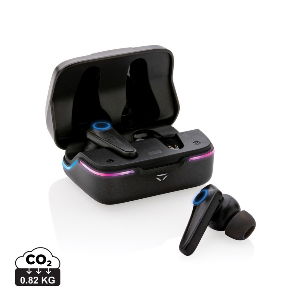 Logo trade promotional giveaways image of: RGB gaming earbuds with ENC