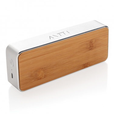 Logo trade promotional items image of: Nevada Bamboo 3W wireless speaker