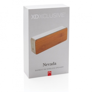 Logotrade corporate gift picture of: Nevada Bamboo 3W wireless speaker