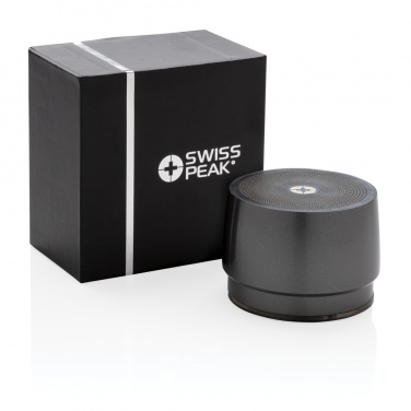Logo trade promotional giveaways picture of: Swiss peak 5W wireless bass speaker