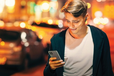 Logo trade promotional giveaways image of: Motorola IPX5 TWS MOTO buds 85