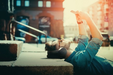 Logo trade promotional merchandise photo of: Motorola MOTO XT500 wireless over ear headphone