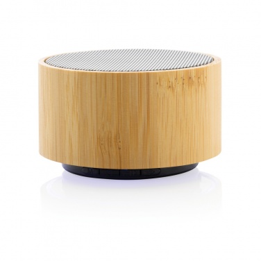 Logo trade promotional gift photo of: RCS recycled plastic and bamboo 3W wireless speaker