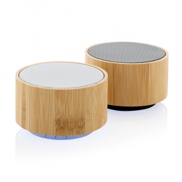 Logotrade advertising product image of: RCS recycled plastic and bamboo 3W wireless speaker