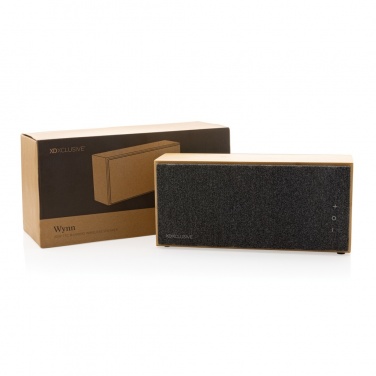 Logotrade promotional merchandise image of: Wynn 20W bamboo wireless speaker