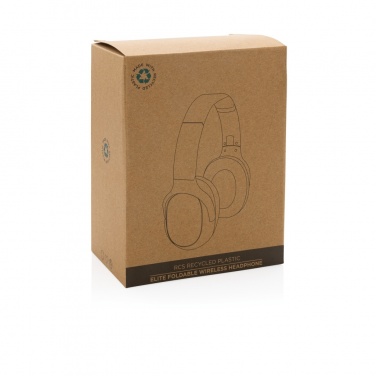 Logo trade corporate gift photo of: RCS recycled plastic Elite Foldable wireless headphone