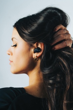 Logotrade promotional product picture of: Urban Vitamin Palm Springs RCS rplastic ENC earbuds