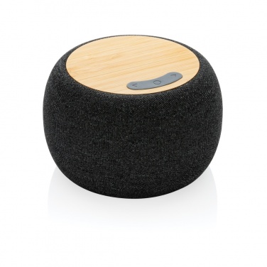 Logo trade corporate gifts picture of: RCS Rplastic/PET and bamboo 5W speaker