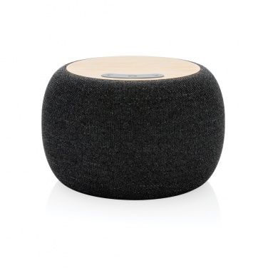 Logo trade promotional merchandise image of: RCS Rplastic/PET and bamboo 5W speaker