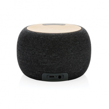 Logo trade promotional gift photo of: RCS Rplastic/PET and bamboo 5W speaker