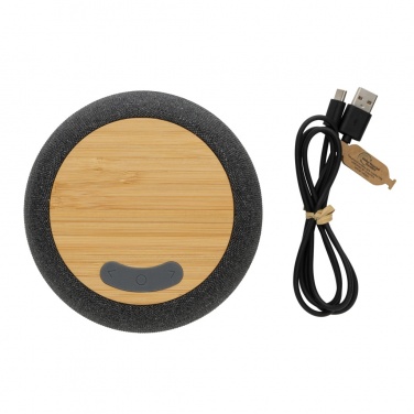 Logo trade advertising products picture of: RCS Rplastic/PET and bamboo 5W speaker