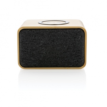 Logotrade advertising product picture of: RCS Rplastic 3W speaker with bamboo 5W wireless