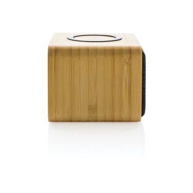 Logo trade promotional gifts picture of: RCS Rplastic 3W speaker with bamboo 5W wireless