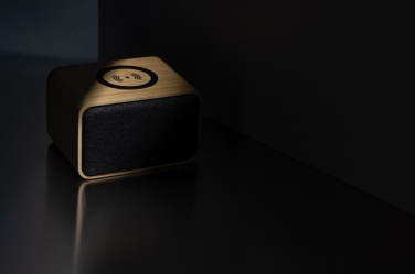 Logotrade business gift image of: RCS Rplastic 3W speaker with bamboo 5W wireless